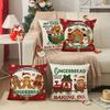 Festive Gingerbread & Hot Cocoa Christmas Pillow Covers: Baked for Yuletide Cheer! sofas, bedroom pillow covers, holiday gifts