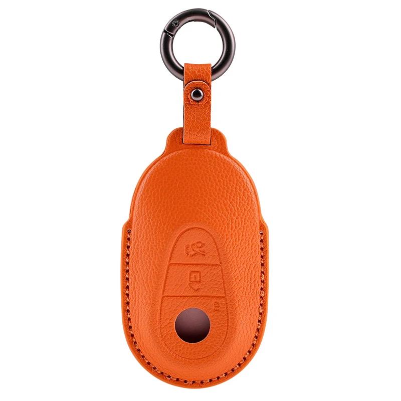 Sheepskin Car Key Case Cover for Mercedes Benz W176 W177 W205 W206 W212 W213 W222 W223 W167 W463 X166 A C E S G CLS GLC SL Class