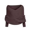 Knitted Scarf with Sleeves Off Shoulder Solid Color Sexy Sweater Wrap Shawl Scarf