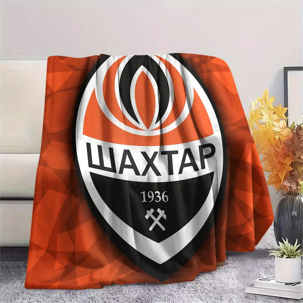 ФК Шахтер Донецк  Плед из фланели с принтом, Высокое качество, Удобный для всех сезонов, Домашний декор, Тепло и комфорт