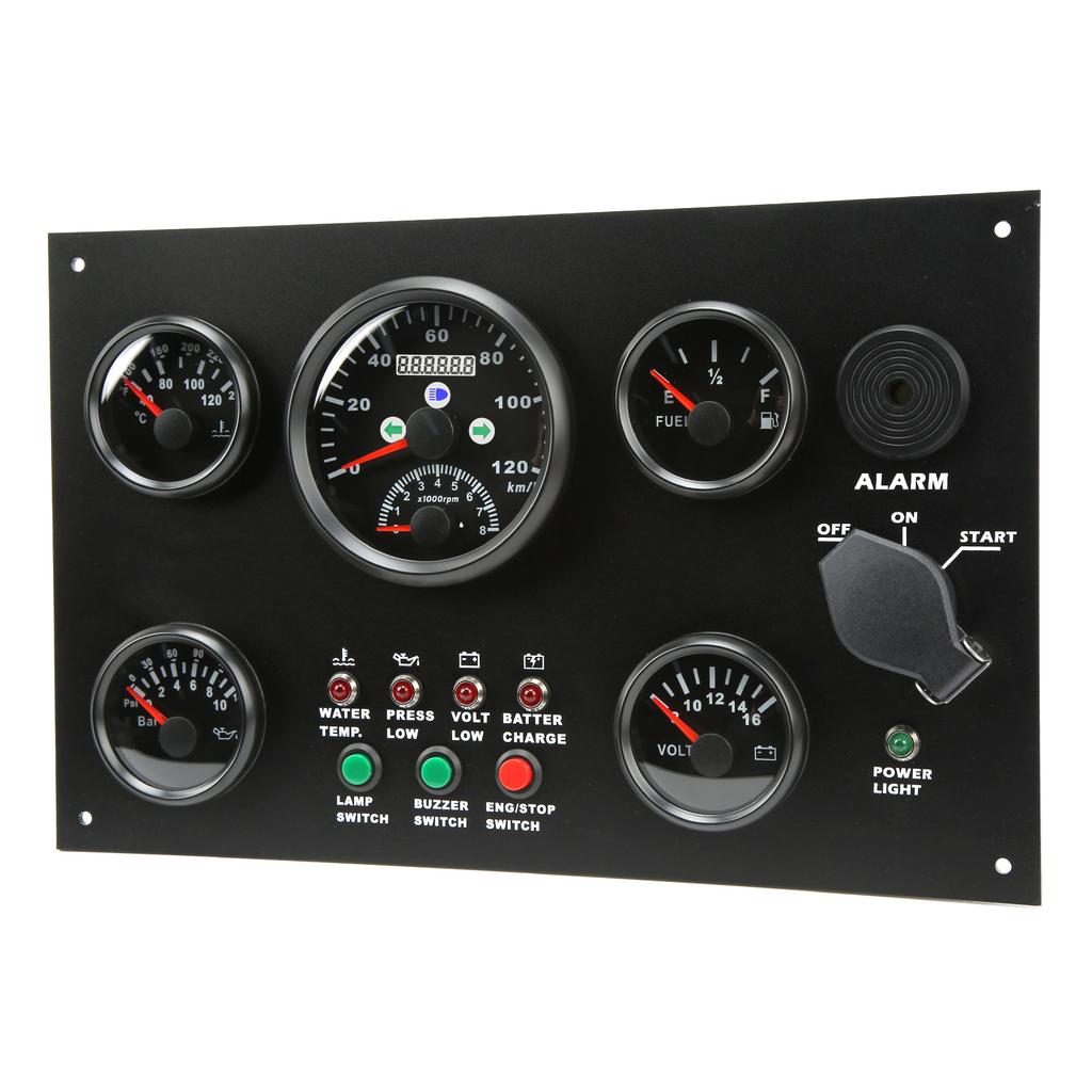5-ти приборная панель спидометр уровень топлива температура воды измеритель давления масла вольтметр лодка