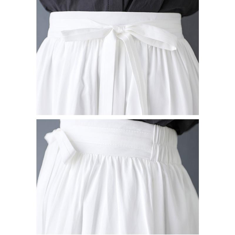 Dimanaf 2025 Женские летние юбки больших размеров Винтажные эластичные плиссированные элегантные кружевные юбки Новые с высокой талией