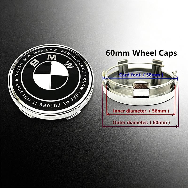 RLEB2 45/68/56/82/74/60/47MM Car Wheel Center Cap Hub Covers Hood Front Rear Trunk Emblem Black white Logo For BMW E46 E53 X1 X3 X5 X6