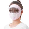 Dustproof Thin Face Mask HD Anti Fog Goggles Sunscreen Hood Stylish Summer Sunscreen Mask  Women