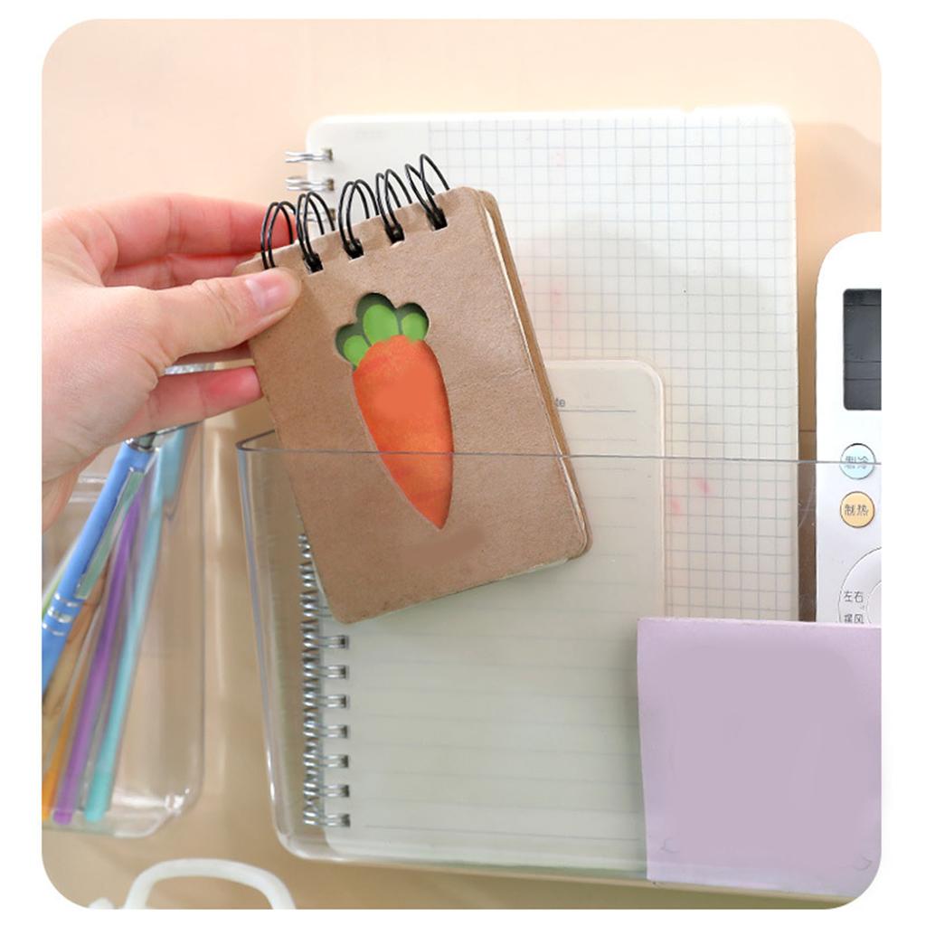 Wall Mounted Storage Organizer Box Punch Free Strong Adhesive Transparent Wall Phone Holder for