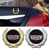 3D Metal Car Fender Side Emblem Sticker Window Rear Trunk Badge for Cadillac ATS BLS CT5 CTS STS XT6 XTS Escalade Deville DTS