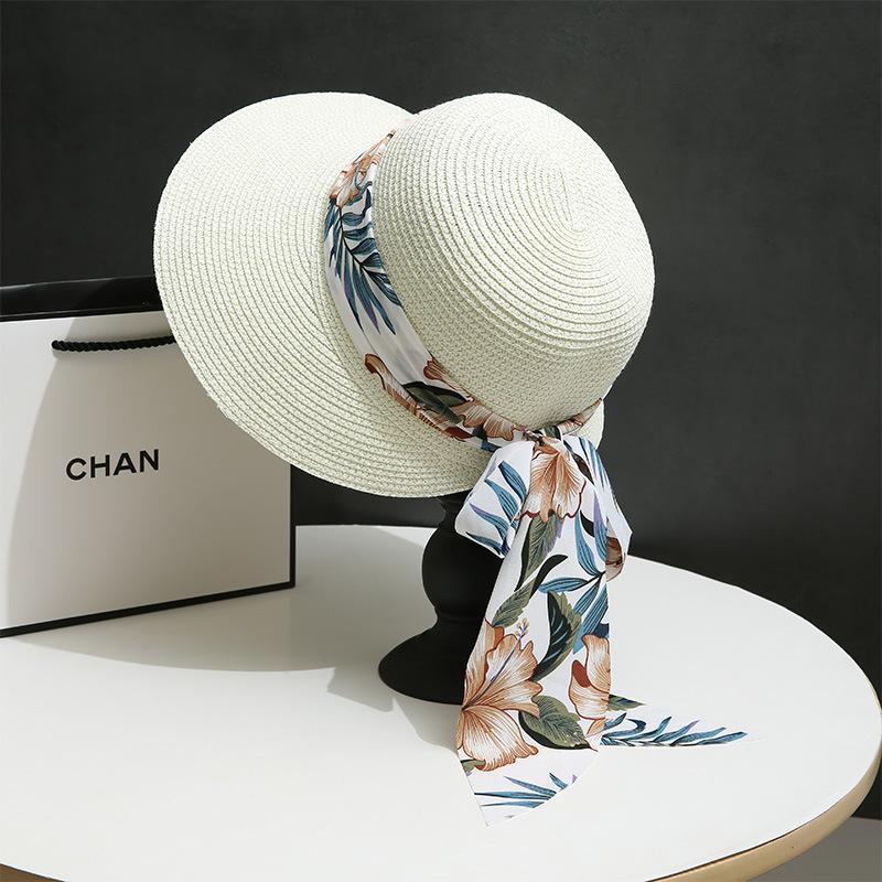 Seaside Beach Hat Lace Straw Hat Children Summer Visor Breathable Sunscreen Bucket Hat Vacation Style Straw Hat