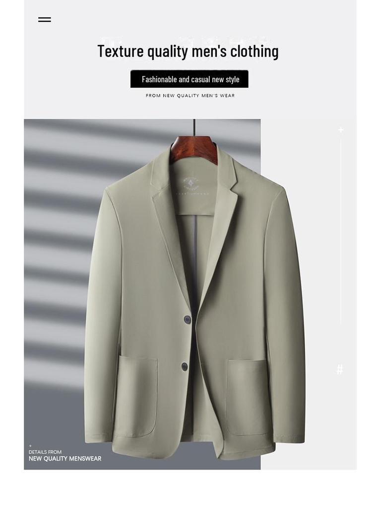 Мужской быстросохнущий шелковый солнцезащитный костюм 2025 года — повседневный летний вариант, 5 цветов, стиль вестерн для людей среднего возраста