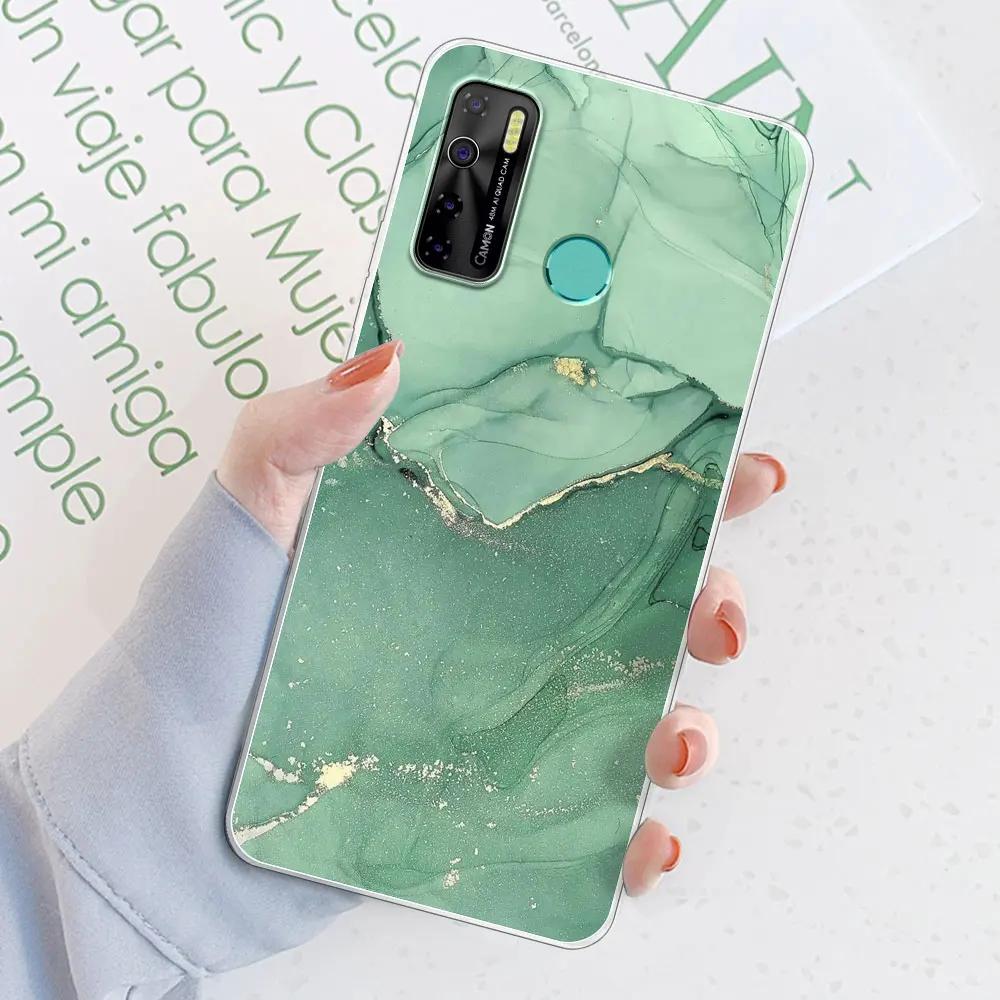 Чехол-бампер для Tecno Spark 5 Pro / Tecno Camon 15 Air / Camon15, прозрачный, из мягкого силикона TPU, или чехол для Tecno Spark 5