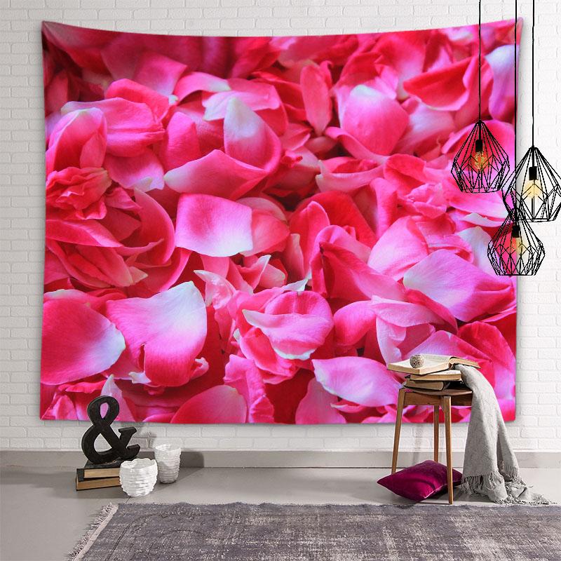 Цветок Эстетический гобелен Закат Цветок Вид на поле Гобелен Цветочный настенный художественный гобелен Спальня Общежитие Украшение дома