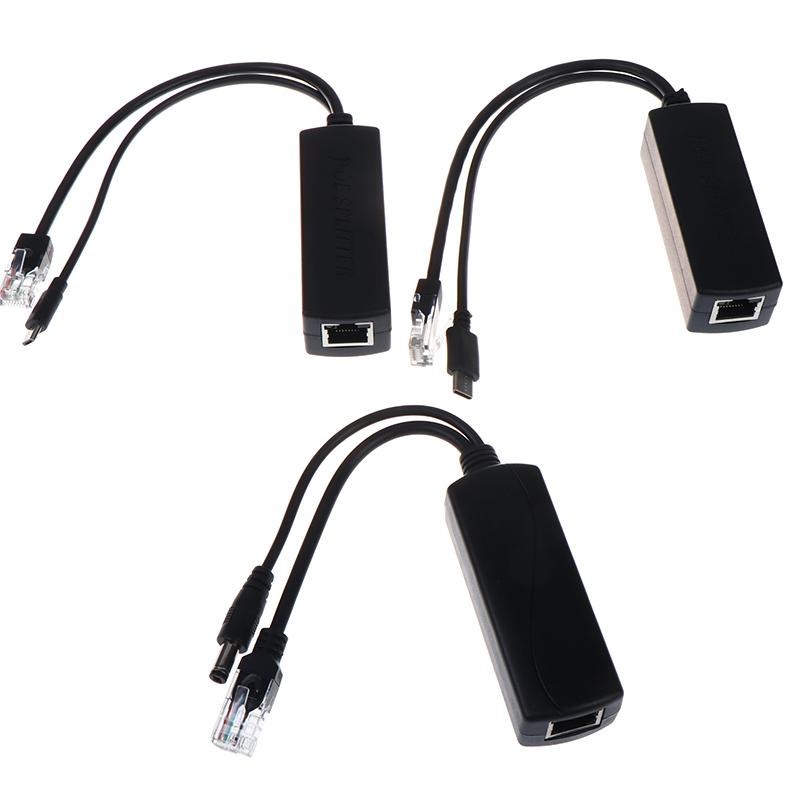 DC48V на 5V Micro USB PoE-разветвитель PoE-коннекторы Адаптер Кабель-разветвитель Модуль питания IP-камеры Ethernet 100 Мбит/с