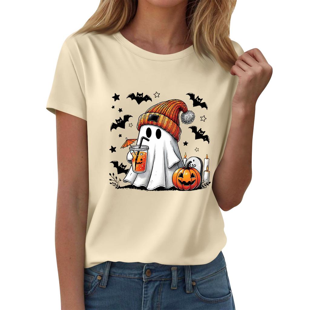 Женские футболки, Женские топы с коротким рукавом, Летняя мода, Повседневные стильные футболки с круглым вырезом, Туники