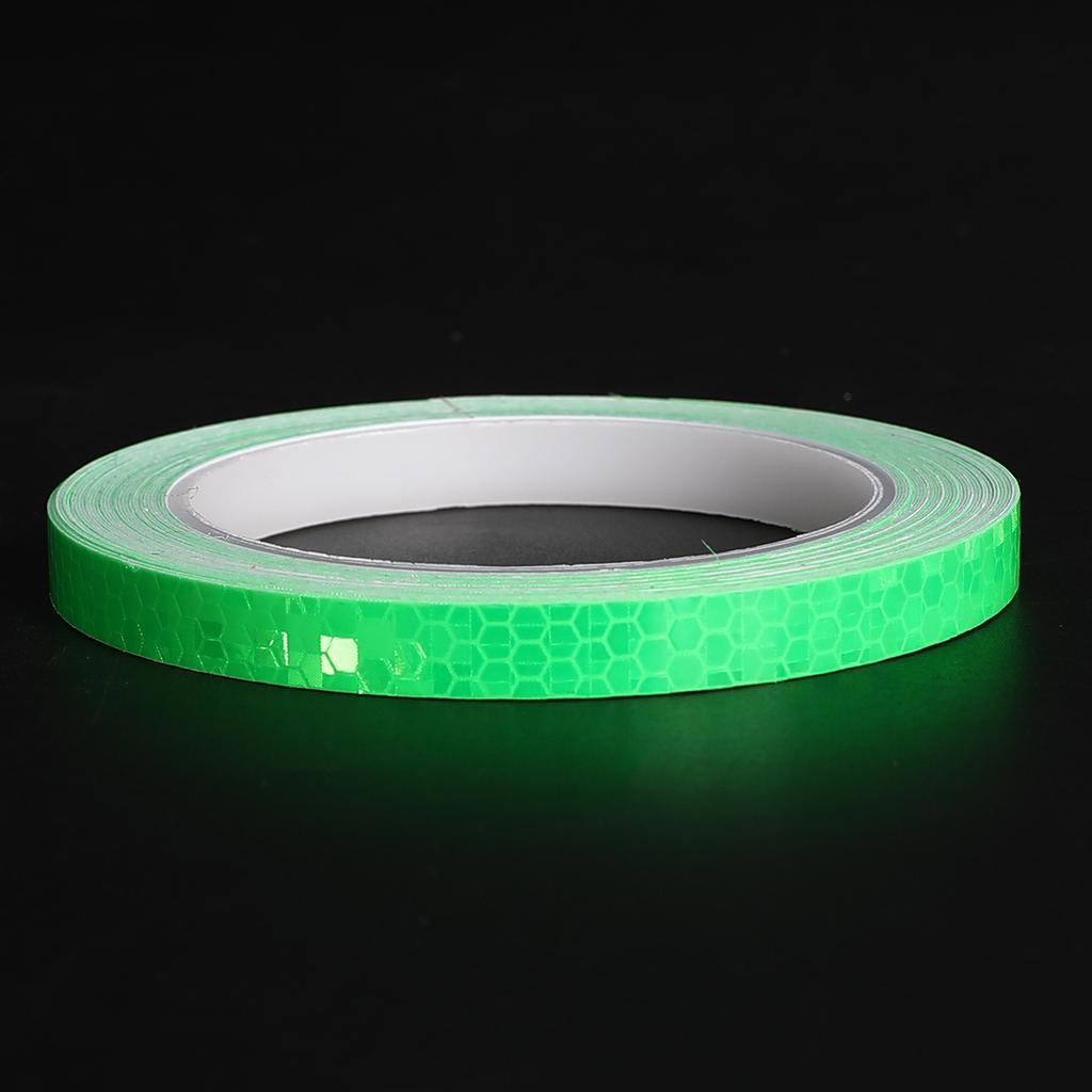 1см*8м Светоотражающие ленты Светоотражатели Предупреждающая лента Наклейка для ночной безопасности Белый Красный Оранжевый Зеленый для велосипеда автомобиля