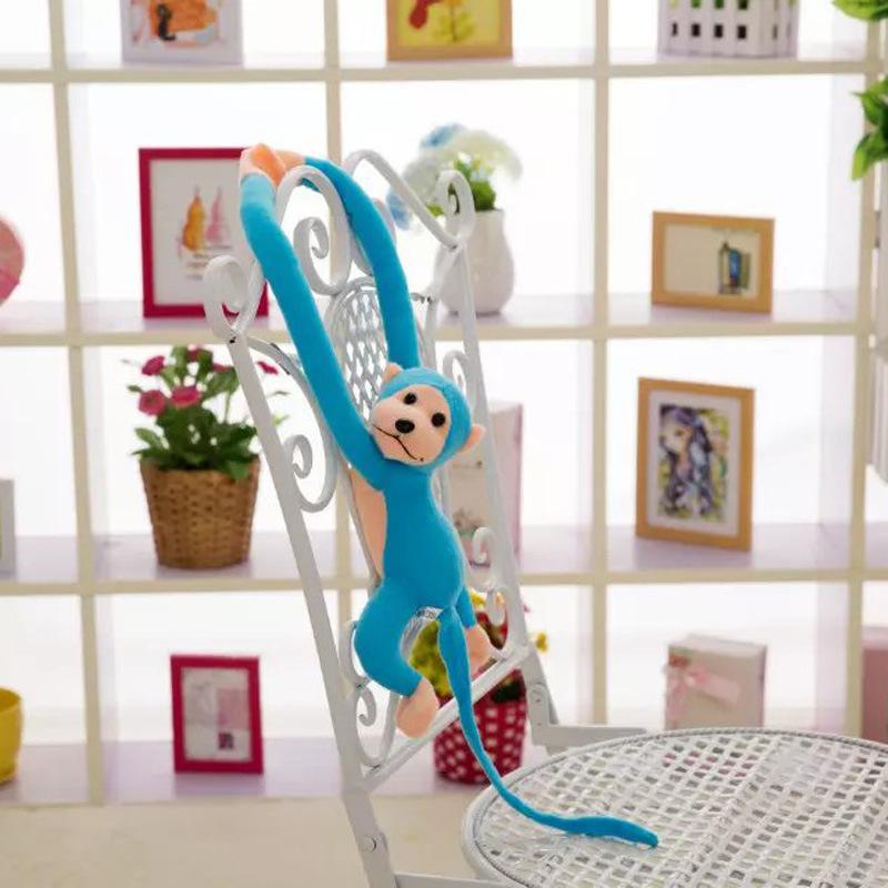 Кукла Обезьяна Шторы Обезьяна с Длинными Руками Плюшевая Игрушка Подвесная Обезьяна Столкновение Головой Тряпичная Кукла Маленький Домашний Подвесной Кулон
