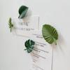 4Pcs Fridge Magnets Abs Mini Refrigerator Stickers Waterproof Fixing Refrigerator Magnets Tropical Leaves Fridge Stickers