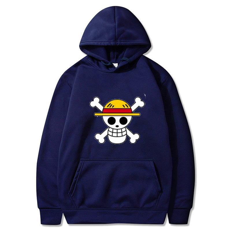 Худи с принтом аниме One Piece, унисекс, парная толстовка с капюшоном, повседневная уличная одежда, пуловер