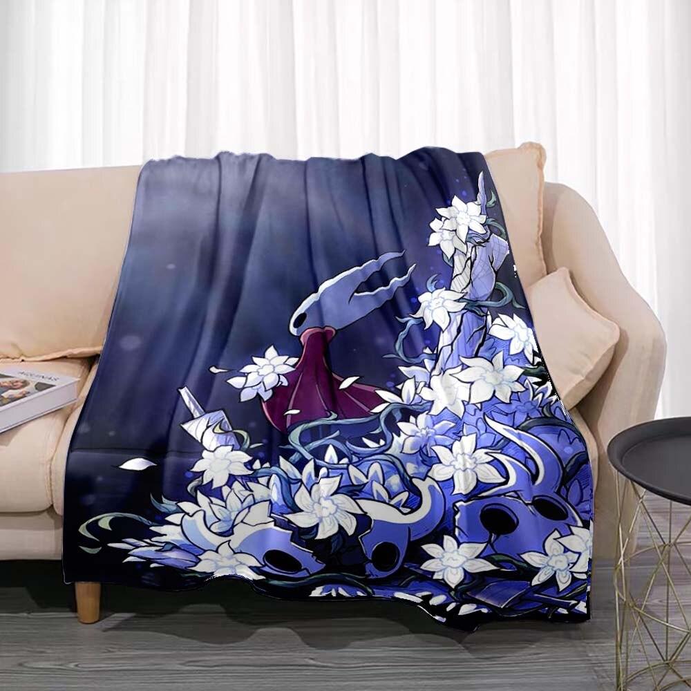 Одеяло Hollow Knight, игровое фланель, новинка, теплая фланель из микрофибры, прочная для детей и взрослых, дорожное покрывало, чехол для дивана