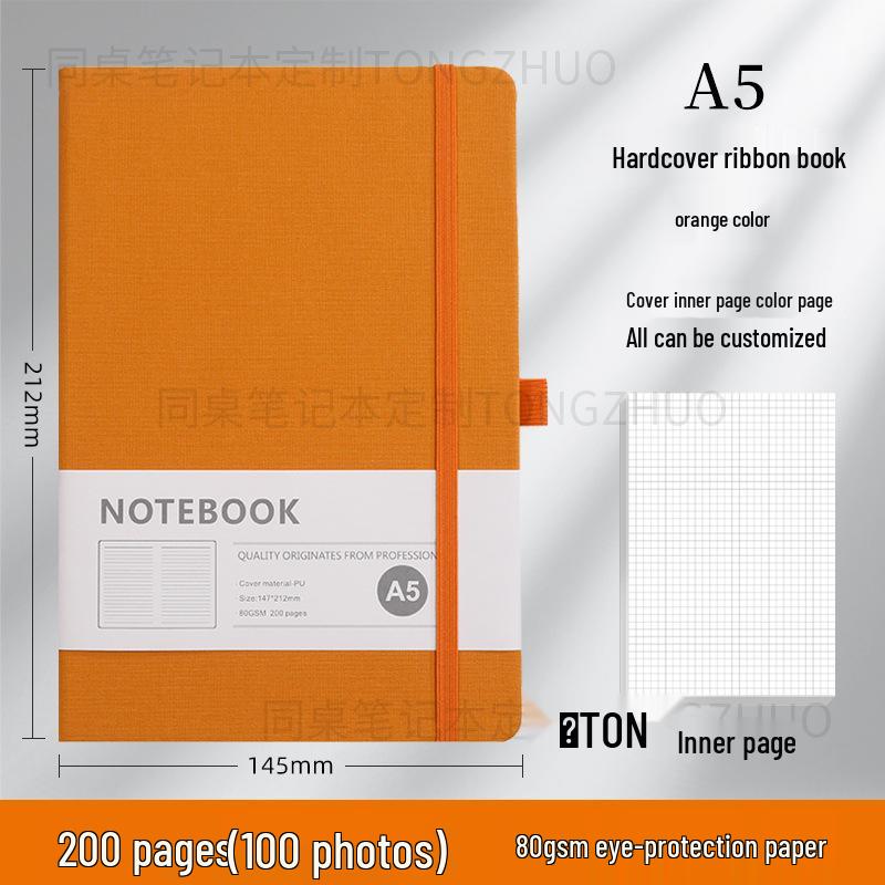 Высококачественный блокнот A5 с индивидуальным дизайном и резинкой для бизнеса и офиса