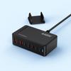 Desktop Charging Station 3x USB-A 5x USB-C GaN QC3 440W - Black