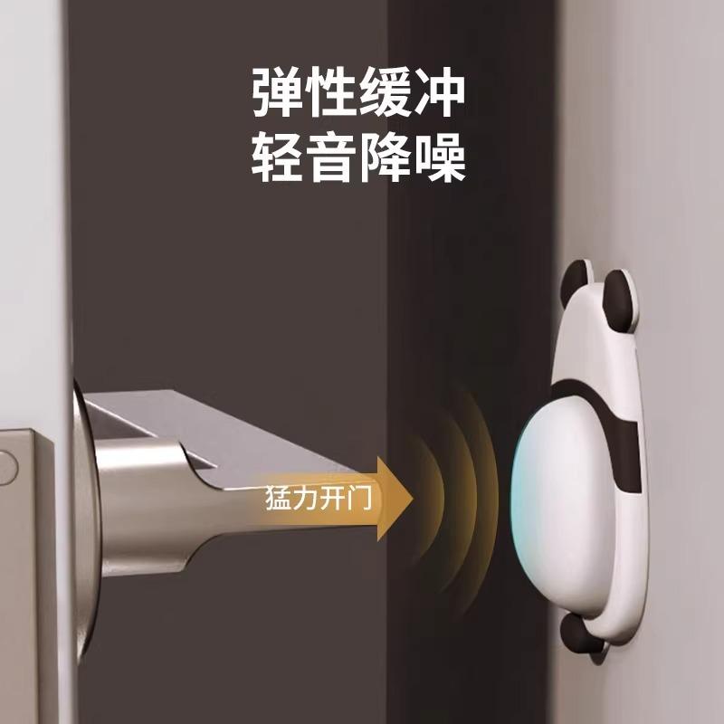 Silicone cute pet anti-collision pad, soft rubber door sticker, anti-collision artifact, refrigerator door rear wall sticker, penguin panda buffer pad