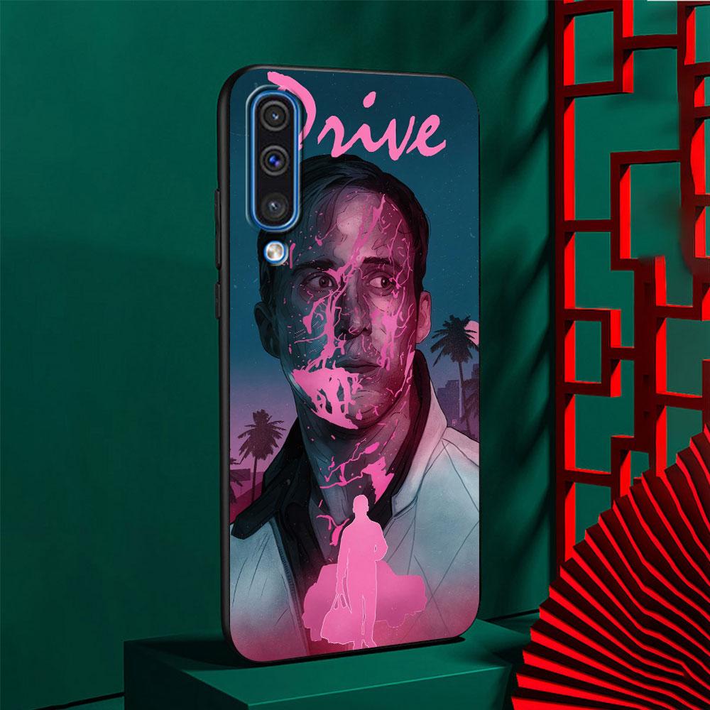 Movie Drive Ryan Gosling Art Case for Samsung Galaxy A10s A50 A50s A02s A03s A20 A30 A20e A70 A70s A20s TPU Black Phone Cover