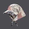 Retro cashew print beaded strap headscarf hat children spring and summer thin breathable sunscreen bag head cap tide
