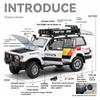 Toyota Land Cruiser LC80 Внедорожник Моделирование Литые игрушечные машинки Звуки и Свет Инерционный автомобиль 1:Модель коллекции 24 сплава