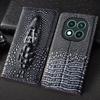 Ретро 3D Голова крокодила Натуральная кожа Чехол-книжка Для Redmi Note 7 8 8T 9 10 10S 11 12 13 14 15 Pro Plus Turbo Max Чехлы-накладки