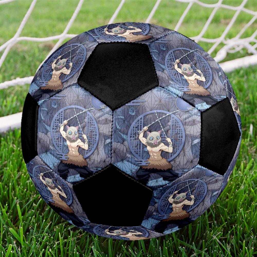 1pc Demon Slayer Kimetsu no Yaiba Football Soccer Ball Size 5 Indoor Soccer Ball Fashion Colorful Backyard Game -Great For Sports Fans Gift HE8
