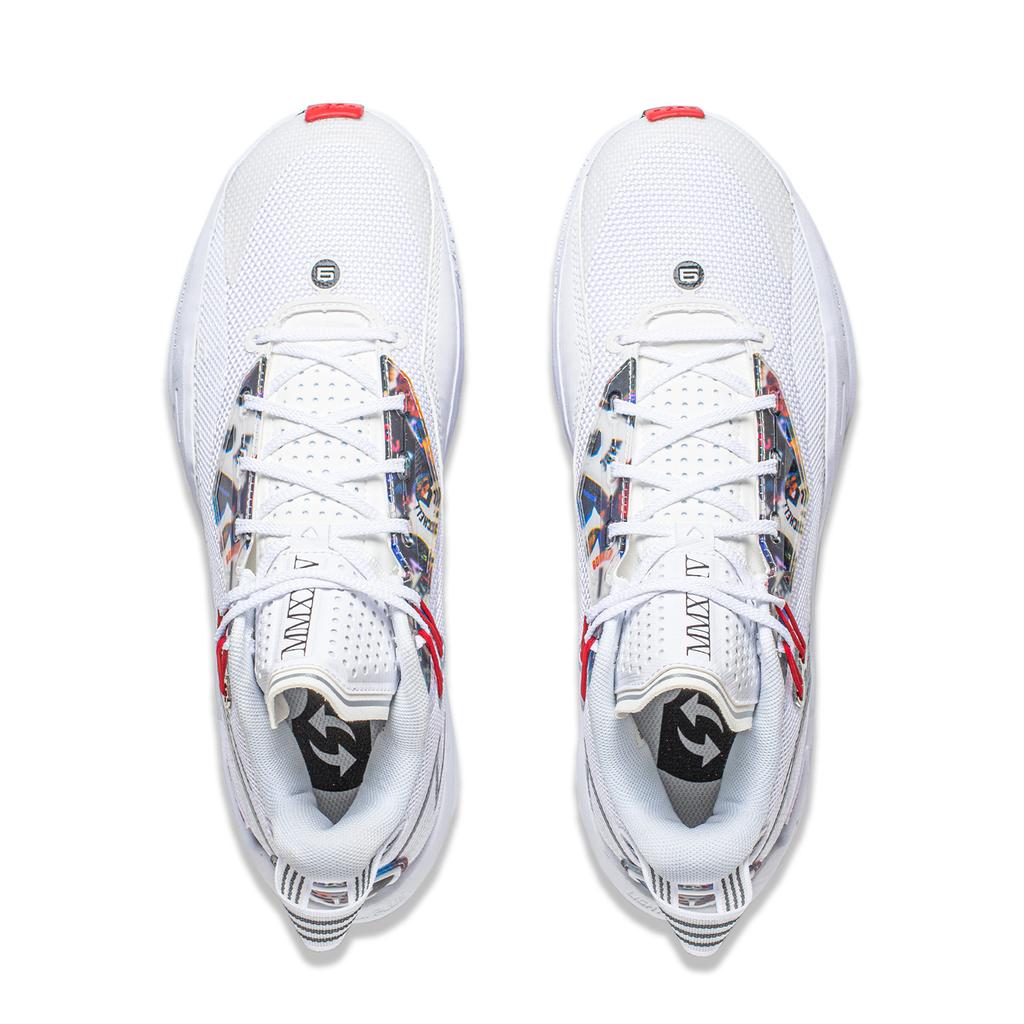 Баскетбольные кроссовки Li Ning Fission 9 с амортизацией, нескользящие, низкие, мужские, белые ABPU003-4