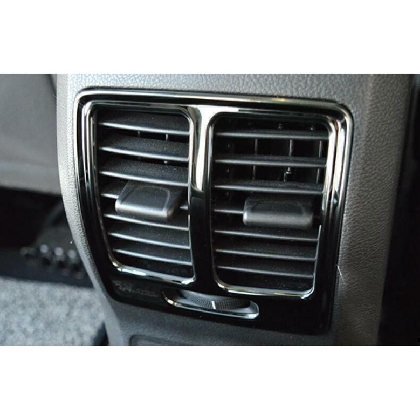 For Ford Escape Kuga 2013-2019 Black Steel Rear AC Air Outlet Vent Cover Trim