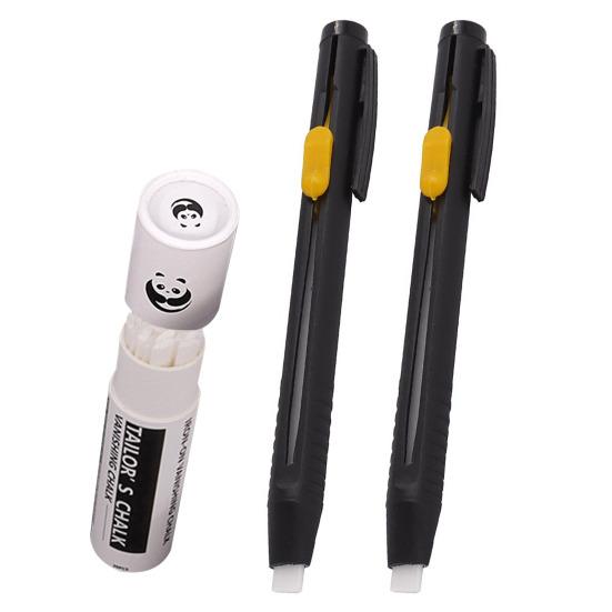 Heat Erasable Fabric Marker for Sewing Quilting Embroidery Disappearing Fabric Chalk Marking Pen Washable Marker with Replaceable Refills