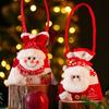 Christmas Candy Bag Snowman Santa Claus Reindeer Doll Bag Drawstring Xmas Goody Holder Favor Bags for Christmas Eve