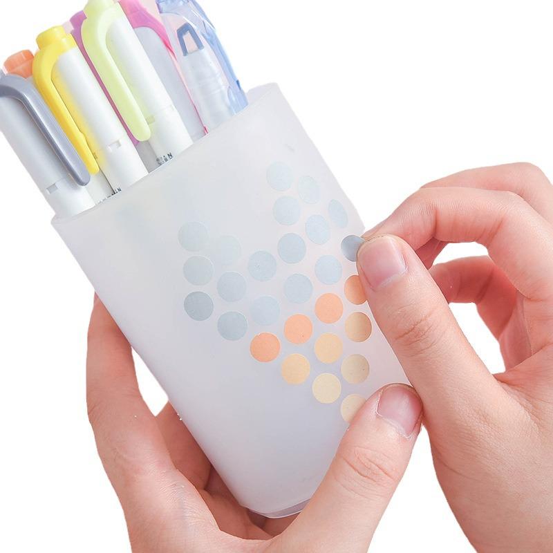 Morandi Polka Dot Washi Tape Stickers for Journals – Salt Style Pre-Cut Background Material