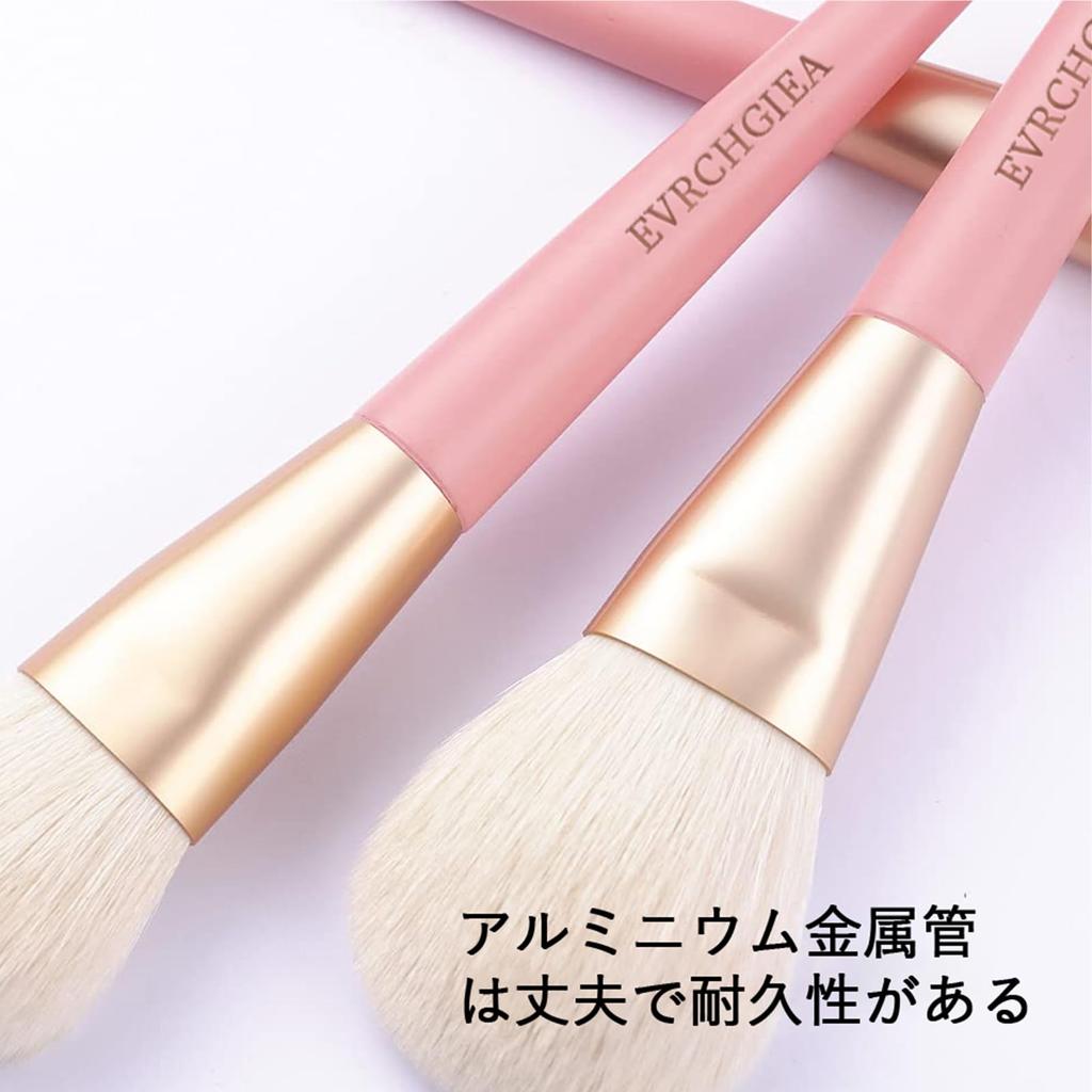 Makeup Brush Set with Cosmetic Premium Fiber Makeup Brush Includes Concealer Eyeshadow Foundation and More for Everyday Use 12-Piece Pouch, Bristles,