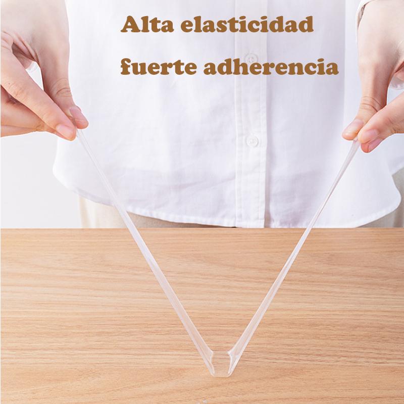 Суперклейкая прозрачная лента, для кухни, ванной комнаты, водонепроницаемый прозрачный клей, бытовая универсальная двусторонняя лента, многоразовая