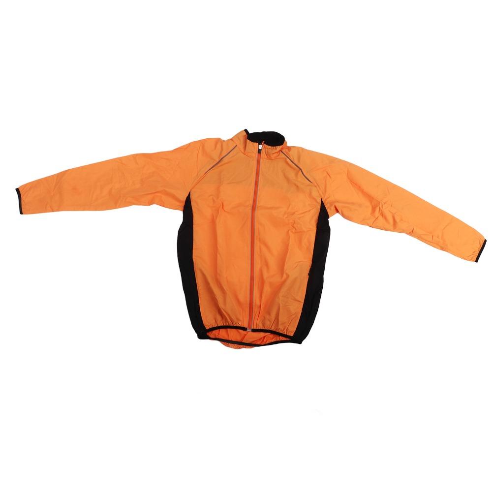 Orange Men Cycling Jacket Polyester Running Jacket Men  Off Road Motorcycle Riding