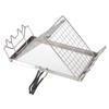 Camping Stainless Steels Toaster Holder Heat Resistant Bread Grilling Rack for Barbecue Foldable Bread Warmer Grill Rack