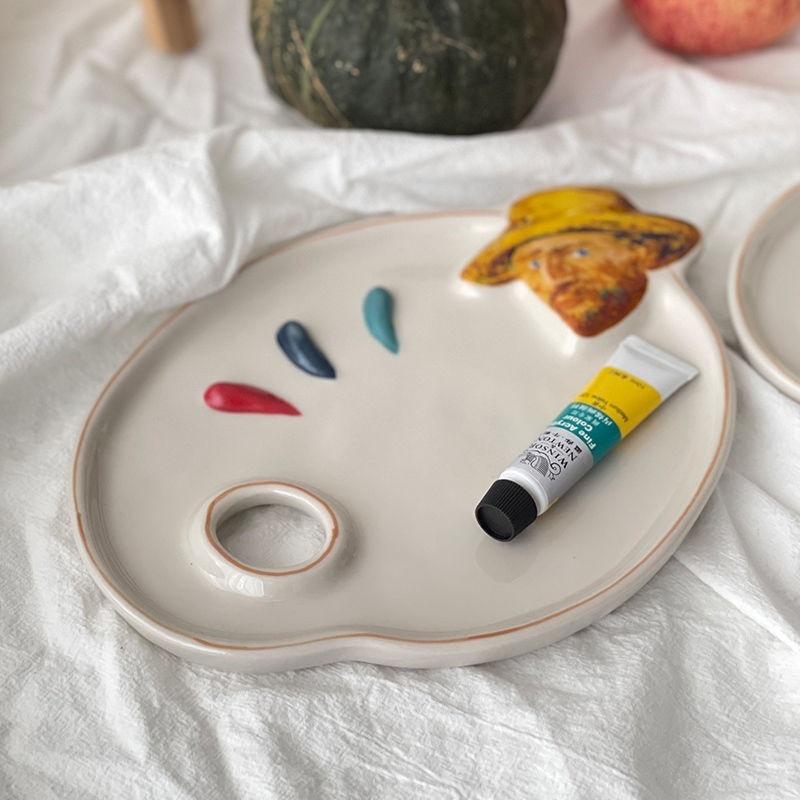 Керамическая палитра Ван Гога для акварели и гуаши - Тарелка для фруктов, десертов и хранения