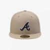 Кепка New Era Fitted Atlanta Braves Outline Верблюжий