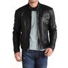 Men's Genuine Lambskin Black Leather Jacket Stylish Motorcycle Bomber Biker Outerwear MJ 122