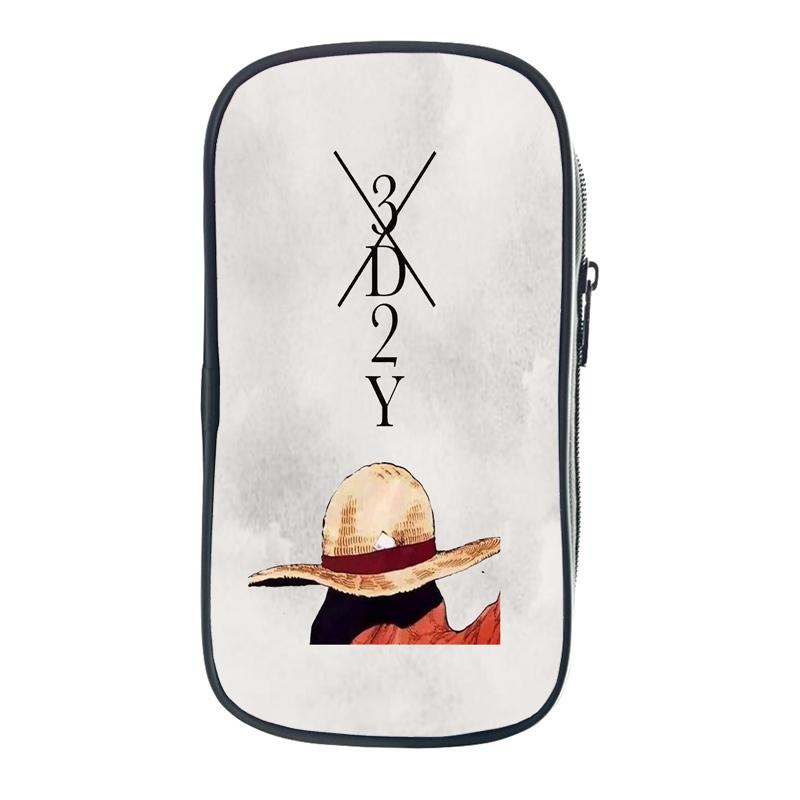 Цельная сумка-карандаш Зоро Луффи Чоппер Эйс, школьные чехлы для юридических школ, кавайная сумка-держатель для канцелярских принадлежностей, чехол для ручек, школьные принадлежности для студентов