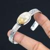 Mothers day Deal 925 Sterling Silver Fossil Coral Stone Daughter Bangle Jewelry