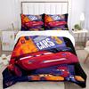 3pcs set Cars Racing1pc of quilt cover+2pcs of pillowcase, no core, print bedding, All Seasons Bedroom Setting088