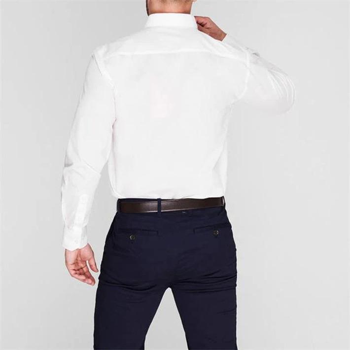 Pierre Cardin White Long Sleeve Shirt, Size XXL