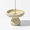 Concrete Texture Cement Incense Burners with 9 Holes Moon Surface Design Incense Stick Stand Decorative Multi-functional