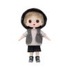Peach Maruko 4.5" BJD Skateboard Boy Doll with Changeable Clothes - Birthday Gift Figurine