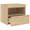 Vidaxl Szafki Nocne Z Led, 2 Szt., Dąb Sonoma, 50X40X45 Cm