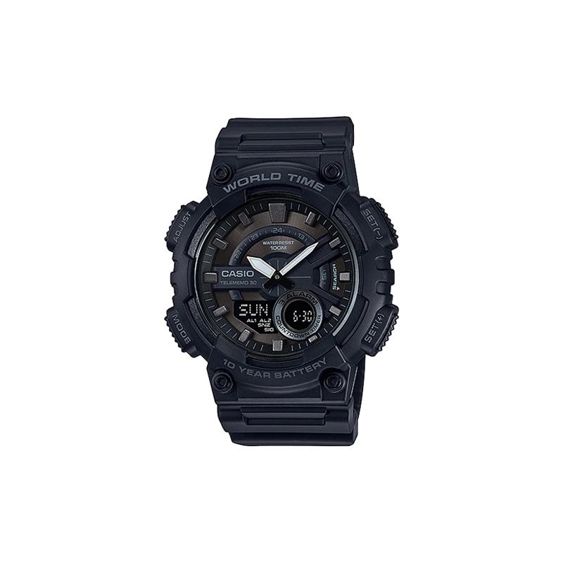 Casio Дарт Вейдер и Макарон с мороженым, Модные уличные парные часы, Кварцевый механизм, Пластиковый ремешок, Японские и корейские часы, AEQ-110W-1BBA-110RG-7A