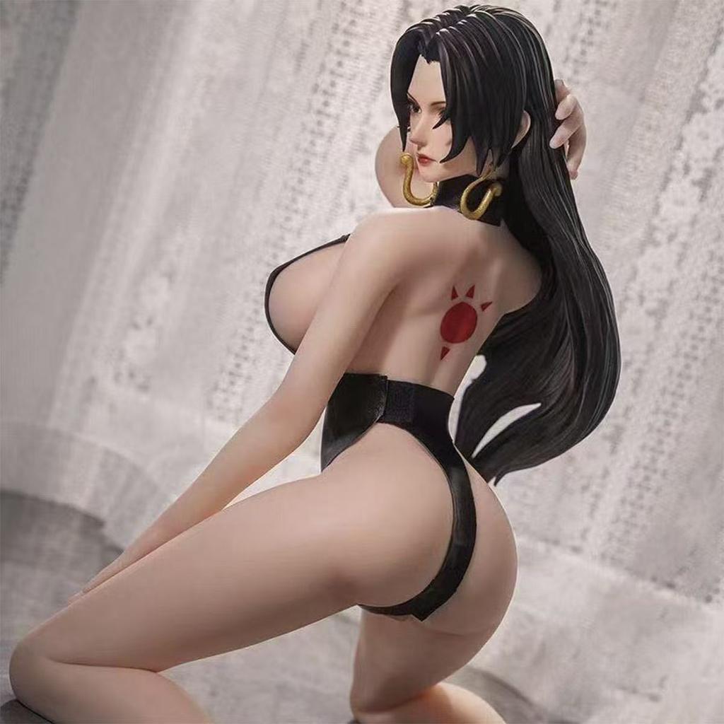 Аниме One Piece Сексуальный Купальник Девушки Боа Хэнкок Поза на Коленях Фигурка Статуэтка Кукла Украшение Модель Игрушки